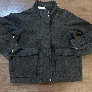 Brand New With Tags Charcoal Gray Wool Jacket size Small